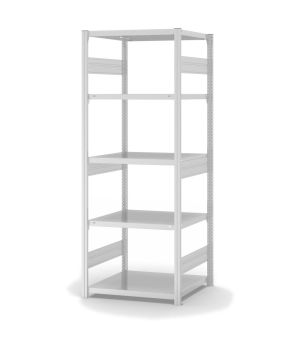 Fachbodenregal Grundregal ORION PLUS, 2.000×750×600 mm, lichtgrau