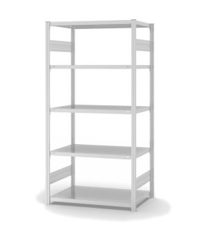 Fachbodenregal Grundregal ORION PLUS, 2.000×1.000×600 mm, lichtgrau