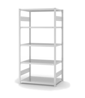 Fachbodenregal Grundregal ORION PLUS, 2.000×1.000×600 mm, lichtgrau