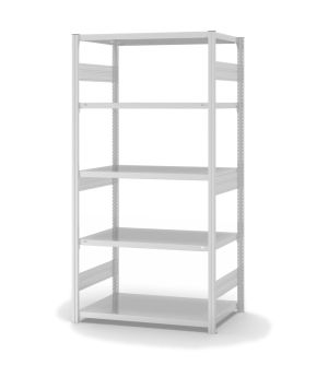 Fachbodenregal Grundregal ORION PLUS, 2.000×1.000×600 mm, lichtgrau