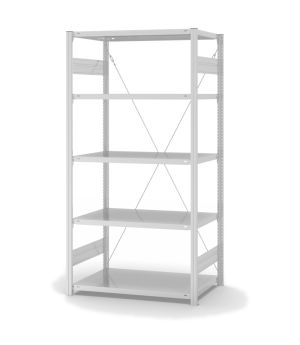 Lebensmittelregal Grundregal ORION PLUS, 2.000×1.000×600 mm, weiss