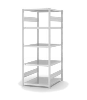 Fachbodenregal Grundregal ORION PLUS, 2.000×750×800 mm, lichtgrau