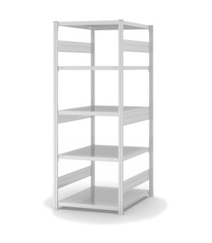 Fachbodenregal Grundregal ORION PLUS, 2.000×750×800 mm, lichtgrau
