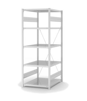 Fachbodenregal Grundregal ORION PLUS, 2.000×750×800 mm, lichtgrau