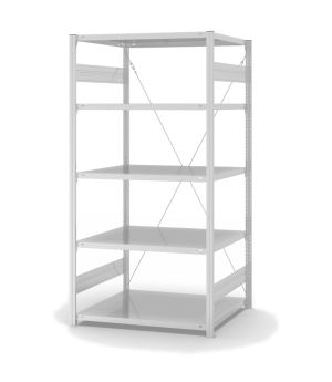 Lebensmittelregal Grundregal ORION PLUS, 2.000×1.000×800 mm, weiss