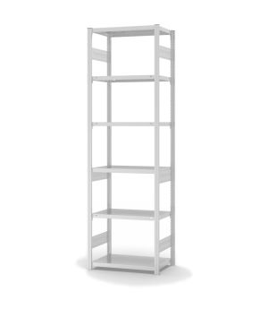 Fachbodenregal Grundregal ORION PLUS, 2.500×750×400 mm, lichtgrau
