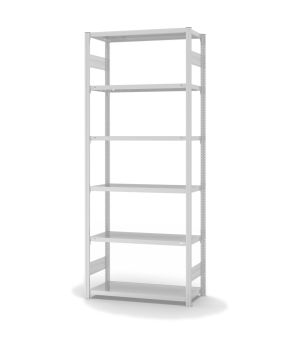 Fachbodenregal Grundregal ORION PLUS, 2.500×1.000×400 mm, lichtgrau