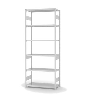 Fachbodenregal Grundregal ORION PLUS, 2.500×1.000×400 mm, lichtgrau