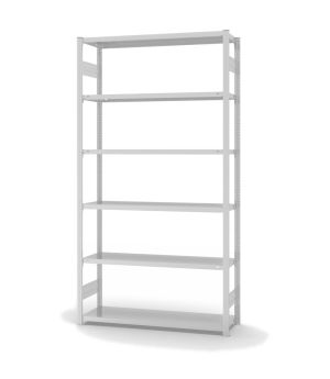Fachbodenregal Grundregal ORION PLUS, 2.500×1.300×400 mm, lichtgrau
