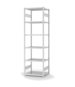 Fachbodenregal Grundregal ORION PLUS, 2.500×750×500 mm, lichtgrau