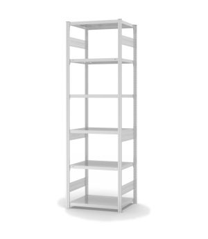 Fachbodenregal Grundregal ORION PLUS, 2.500×750×500 mm, lichtgrau