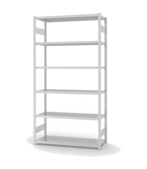 Fachbodenregal Grundregal ORION PLUS, 2.500×1.300×500 mm, lichtgrau