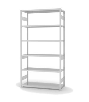 Fachbodenregal Grundregal ORION PLUS, 2.500×1.300×500 mm, lichtgrau