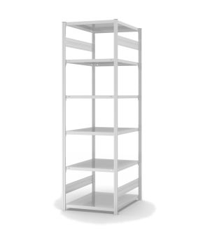 Fachbodenregal Grundregal ORION PLUS, 2.500×750×800 mm, lichtgrau