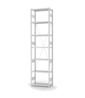 Fachbodenregal Grundregal ORION PLUS, 3.000×750×300 mm, lichtgrau