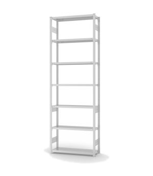Fachbodenregal Grundregal ORION PLUS, 3.000×1.000×300 mm, lichtgrau