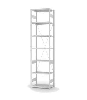 Fachbodenregal Grundregal ORION PLUS, 3.000×750×400 mm, lichtgrau