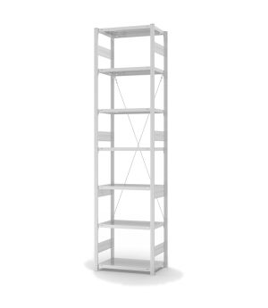 Fachbodenregal Grundregal ORION PLUS, 3.000×750×400 mm, lichtgrau