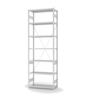 Fachbodenregal Grundregal ORION PLUS, 3.000×1.000×400 mm, lichtgrau