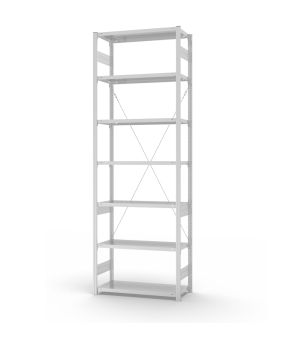 Fachbodenregal Grundregal ORION PLUS, 3.000×1.000×400 mm, lichtgrau