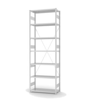 Fachbodenregal Grundregal ORION PLUS, 3.000×1.000×400 mm, lichtgrau