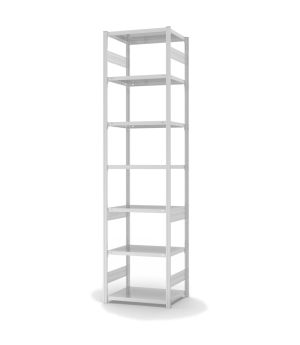 Fachbodenregal Grundregal ORION PLUS, 3.000×750×500 mm, lichtgrau
