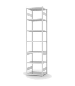 Fachbodenregal Grundregal ORION PLUS, 3.000×750×500 mm, lichtgrau