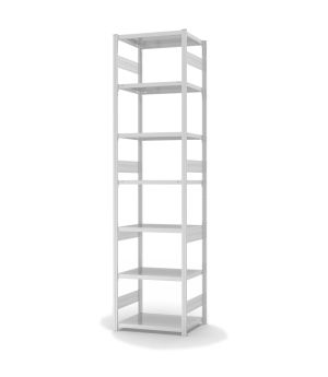 Fachbodenregal Grundregal ORION PLUS, 3.000×750×500 mm, lichtgrau