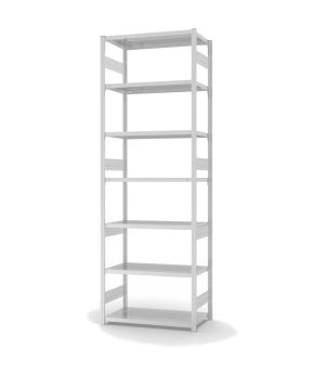 Fachbodenregal Grundregal ORION PLUS, 3.000×1.000×500 mm, lichtgrau