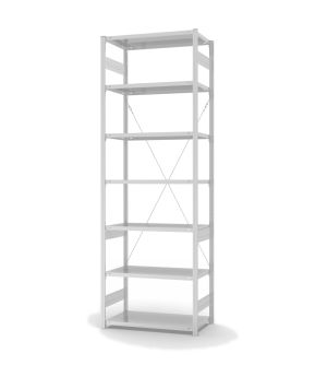 Lebensmittelregal Grundregal ORION PLUS, 3.000×1.000×500 mm, weiss