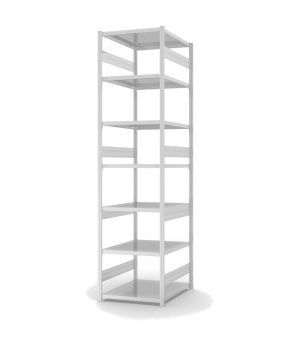 Fachbodenregal Grundregal ORION PLUS, 3.000×750×800 mm, lichtgrau