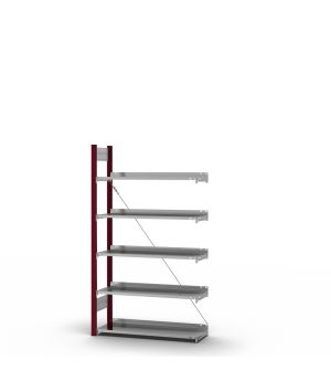 Aktenregal Anbauregal ORION PLUS, 1.750×1.000×300 mm, verzinkt