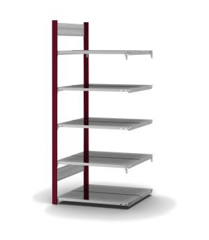Aktenregal Anbauregal ORION PLUS, 1.750×750×600 mm, verzinkt