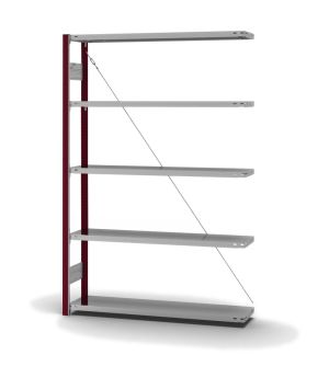 Fachbodenregal Anbauregal ORION PLUS, 2.000×1.300×300 mm, verzinkt