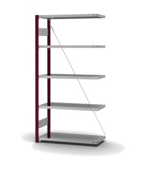 Fachbodenregal Anbauregal ORION PLUS, 2.000×1.000×400 mm, verzinkt