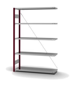 Fachbodenregal Anbauregal ORION PLUS, 2.000×1.300×400 mm, verzinkt