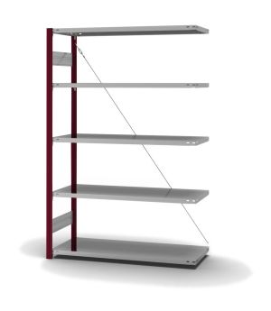 Fachbodenregal Anbauregal ORION PLUS, 2.000×1.300×500 mm, verzinkt