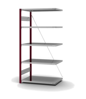 Fachbodenregal Anbauregal ORION PLUS, 2.000×1.000×600 mm, verzinkt