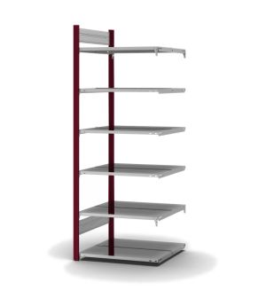 Aktenregal Anbauregal ORION PLUS, 2.000×750×600 mm, verzinkt