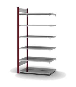 Aktenregal Anbauregal ORION PLUS, 2.000×1.000×600 mm, verzinkt