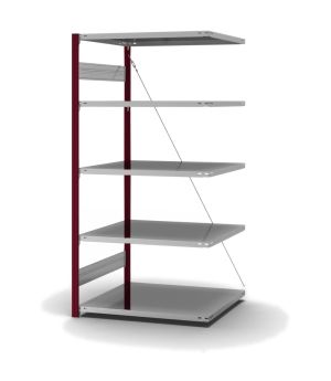 Fachbodenregal Anbauregal ORION PLUS, 2.000×1.000×800 mm, verzinkt