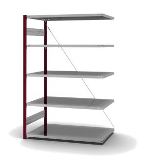 Fachbodenregal Anbauregal ORION PLUS, 2.000×1.300×800 mm, verzinkt