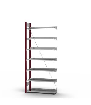Aktenregal Anbauregal ORION PLUS, 2.350×1.000×300 mm, verzinkt