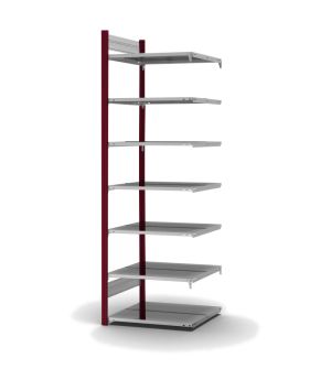 Aktenregal Anbauregal ORION PLUS, 2.350×750×600 mm, verzinkt