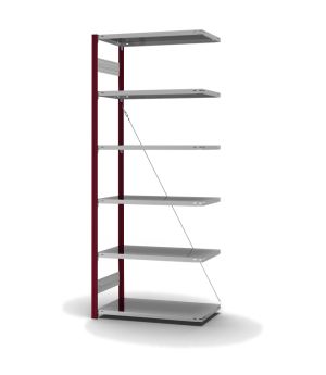 Fachbodenregal Anbauregal ORION PLUS, 2.500×1.000×500 mm, verzinkt