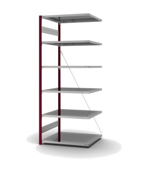 Fachbodenregal Anbauregal ORION PLUS, 2.500×1.000×800 mm, verzinkt