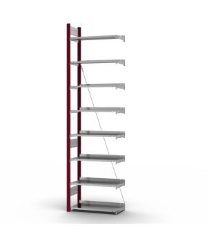 Aktenregal Anbauregal ORION PLUS, 2.700×750×300 mm, verzinkt