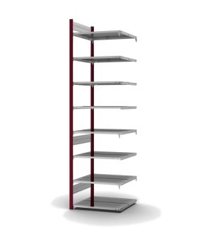 Aktenregal Anbauregal ORION PLUS, 2.700×750×600 mm, verzinkt