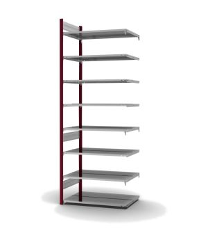 Aktenregal Anbauregal ORION PLUS, 2.700×1.000×600 mm, verzinkt