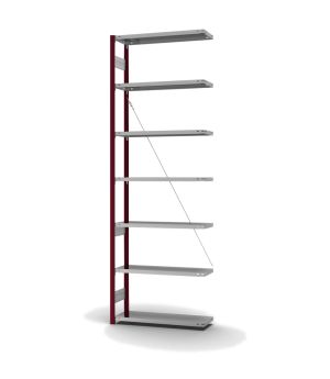 Fachbodenregal Anbauregal ORION PLUS, 3.000×1.000×300 mm, verzinkt